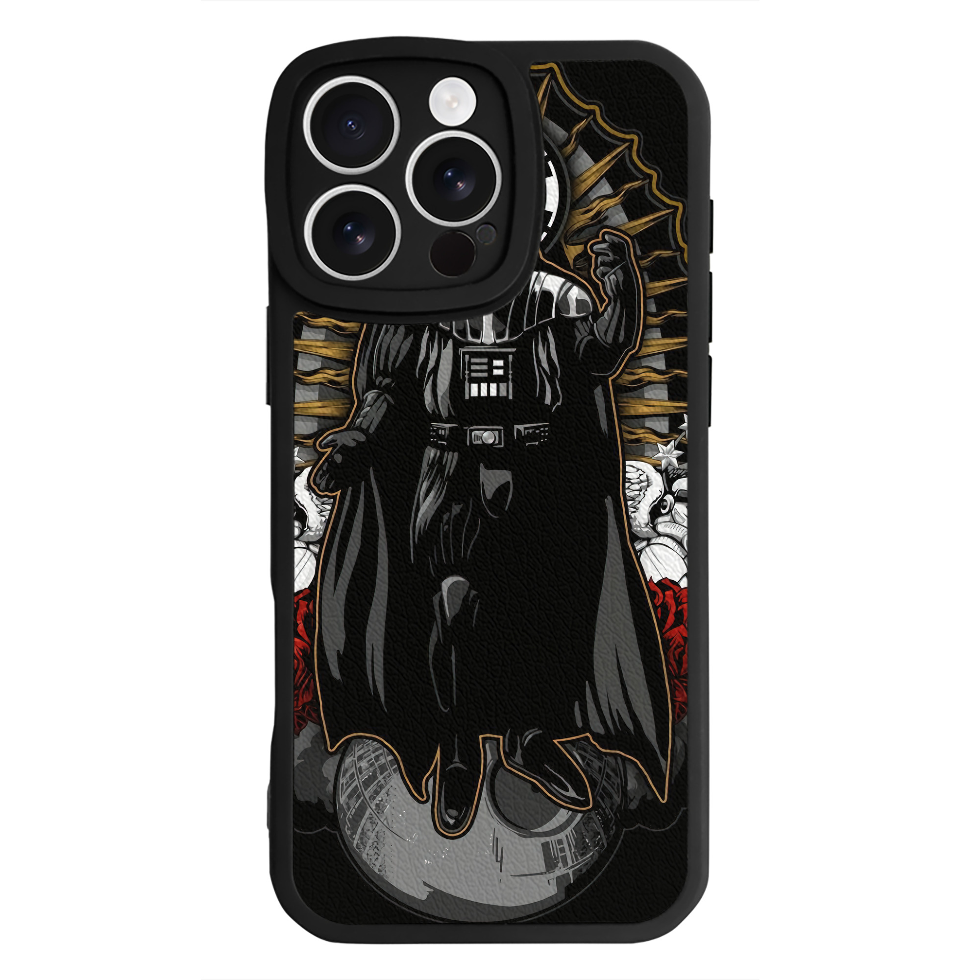 （画像用） スター・ウォーズ Star Wars 【iPhone 16シリーズ対応】シリコンスマホケース（レザー調） 材質：シリコン